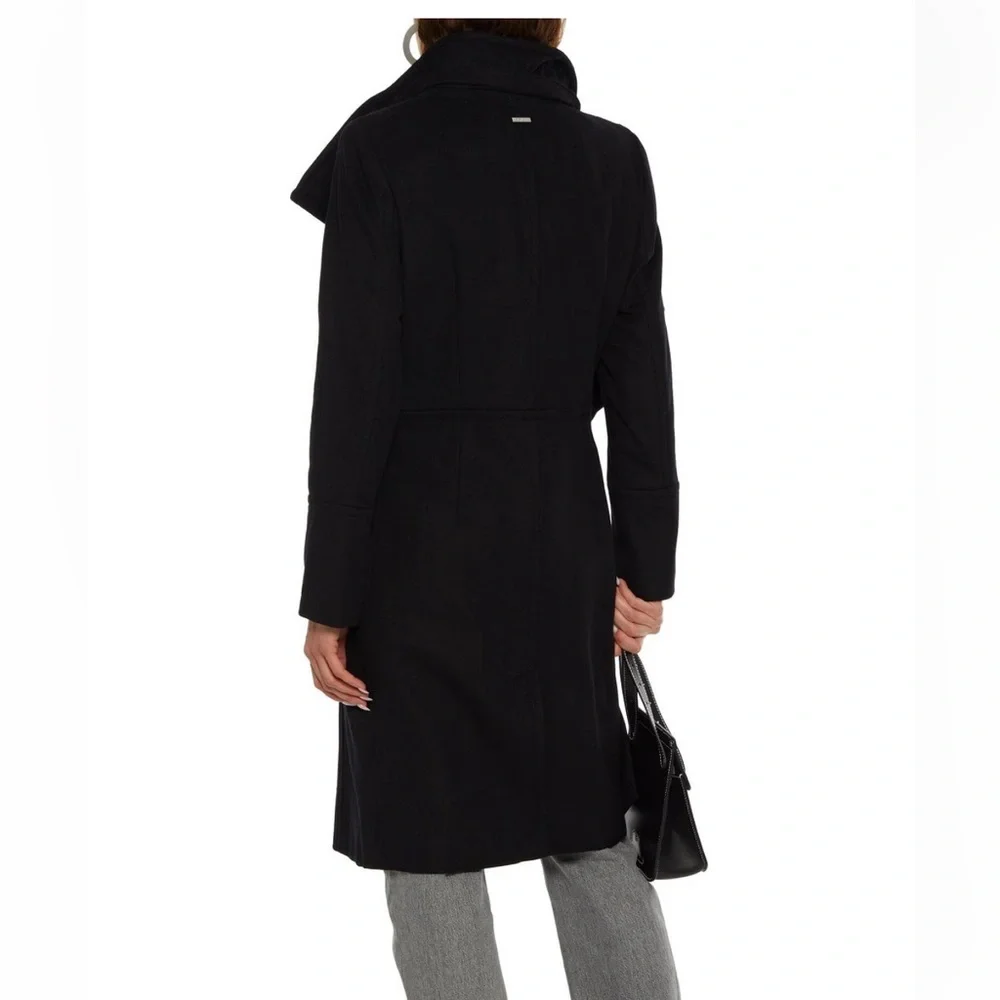 DKNY wool-blend felt hooded coat - Picture 4 of 4